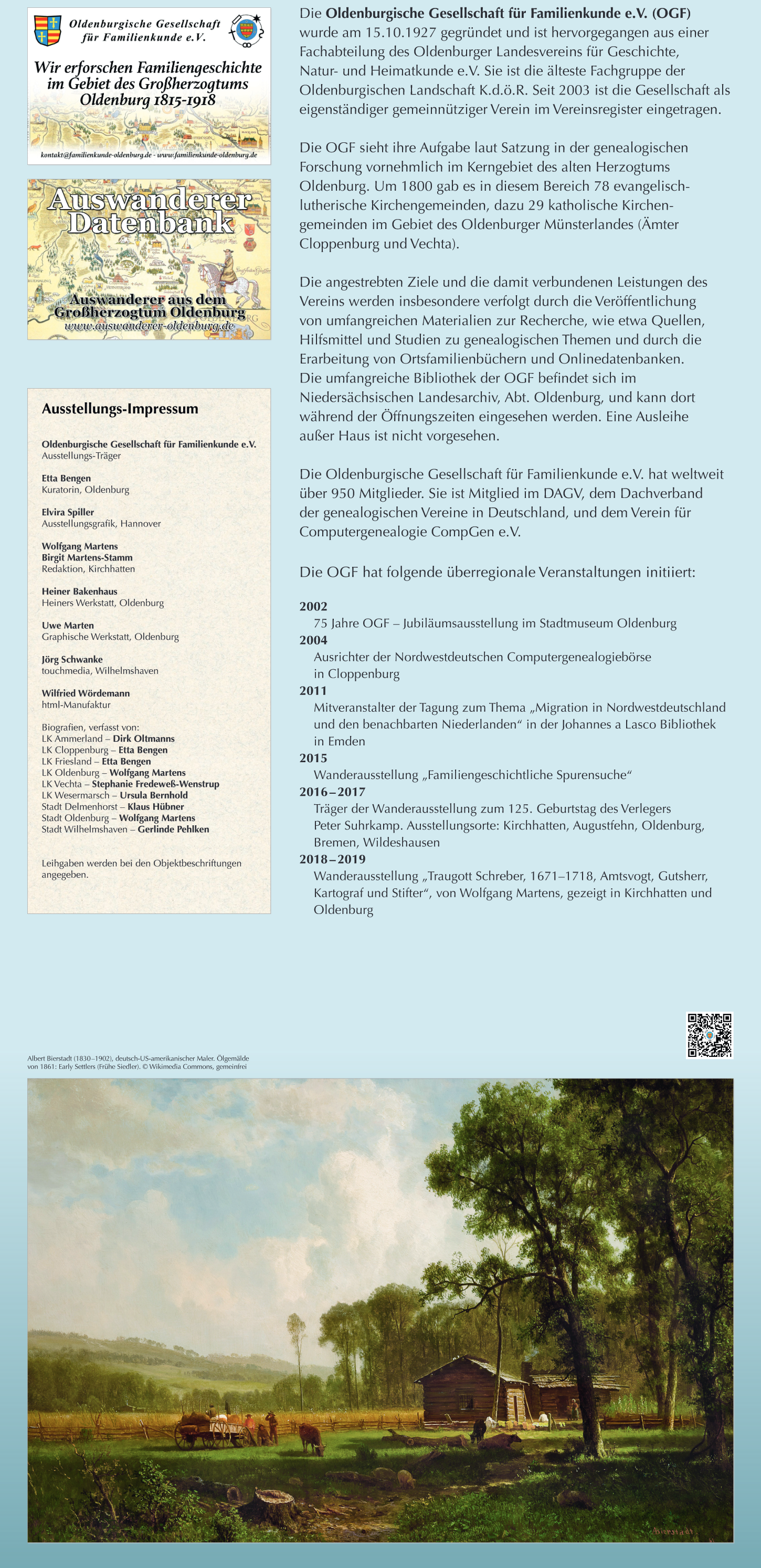 Ausstellungsträger: Die OGF