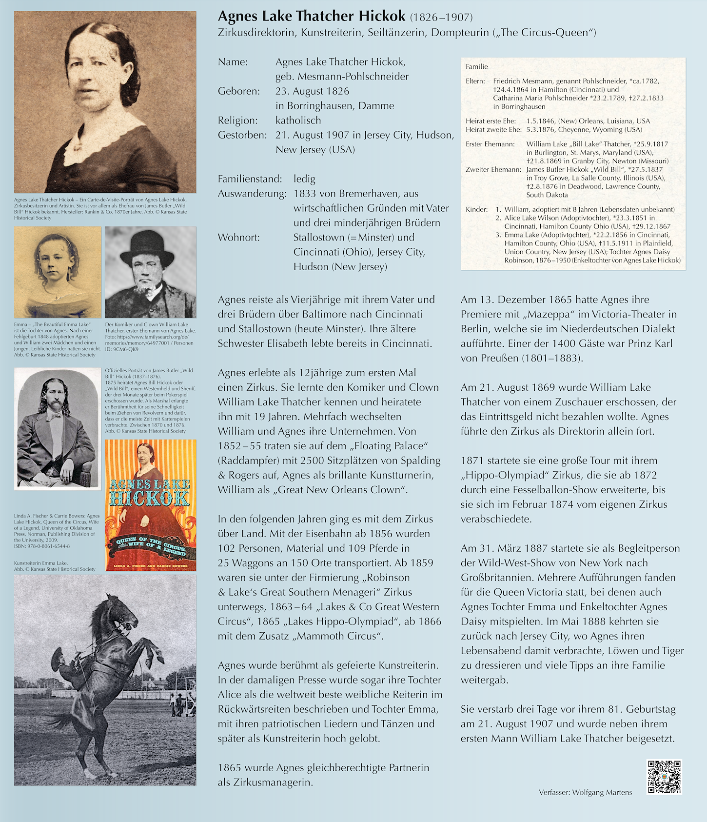 Landkreis Vechta: Agnes Lake Thatcher Hickok